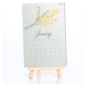 Bepflanzbarer Kalender 2025 | wilde Blumensamen | Kalender wilde Blumen Samen-Papierkalender | bepflanzbares Samenpapier | nachhaltiges Geschenk | einzigartig