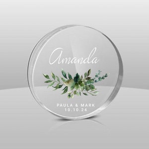 Personalised acrylic coasters-custom wedding favors-clear coasters-wedding coasters-placecards-clear acrylic wedding coasters-name cards