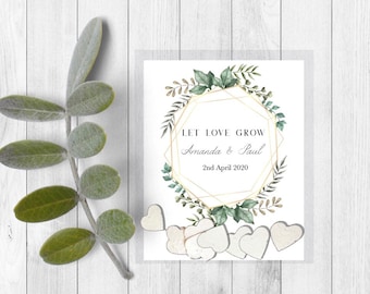 Wedding seed favors-let love grow wedding favors-plantable seed paper-wedding Seed packets-plantable wedding favors-seed bomb favors-