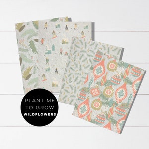 A4 seed paper-bulk plantable paper-Christmas-wildflower paper-Christmas paper-plantable paper-flower paper-winter-seed paper-holiday cards