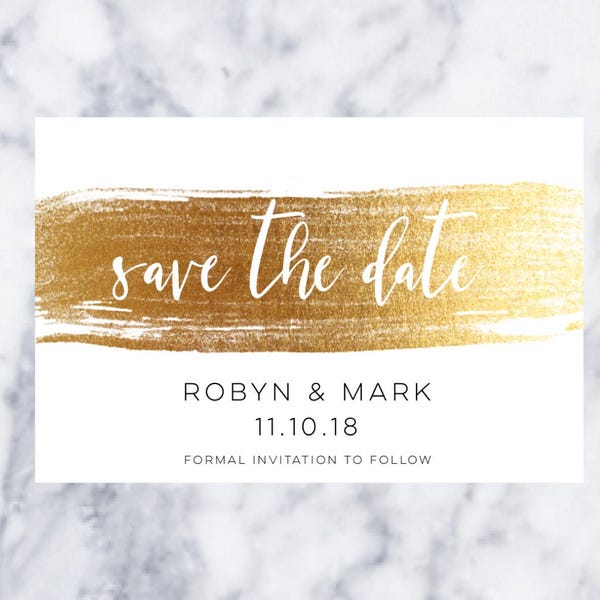 Gold Save the Date magnet- Save the Date-Custom save the date-Gold save the date-Wedding magnet-Birthday Save the Date magnet-bat mitzvah