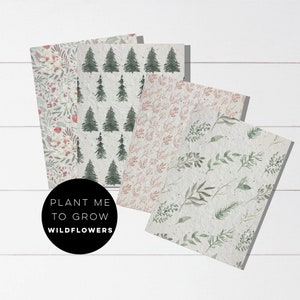 A4 seed paper-bulk plantable paper-petal paper-wildflower paper-Christmas paper-plantable paper-flower paper-winter-seed paper-holiday cards