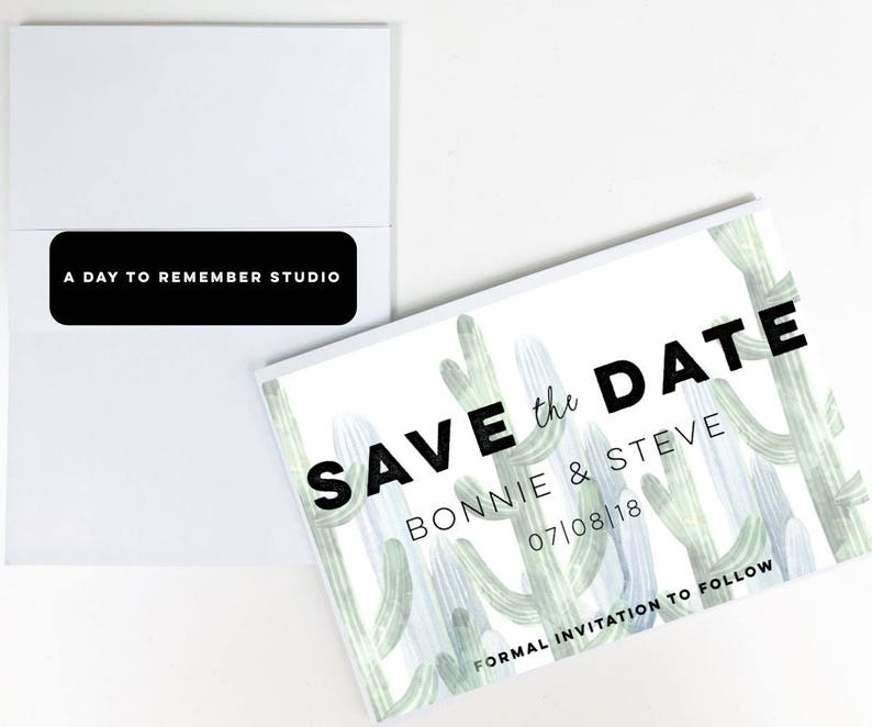 Save the Date magnet-Desert Save the Date-Custom save the date-Rustic save the date-Desert Wedding magnet-Save the Date postcard-cactus image 3