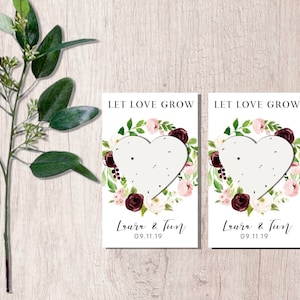 Plantable wedding favor | wedding favours | wedding favors | seed favors | wedding seed paper favors | seed wedding favours | seed bombs