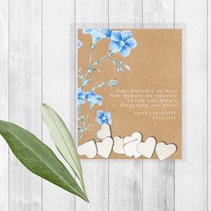 Pacote de sementes memorial - Pacote de sementes Favores - pacotes de sementes - pacotes de sementes funerárias - sementes personalizadas - celebração da vida - pacotes de sementes personalizados - memorial