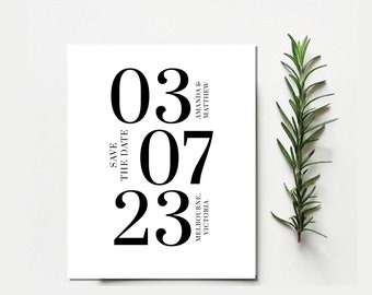 Modern Save the Date magnet-Minimalist Save the Date-Custom save the date-Magnetic save the date-Wedding magnet-Save the Date postcard