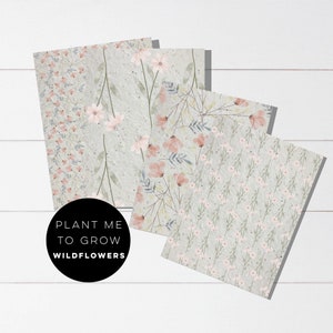 A4 seed paper-bulk plantable paper-petal paper-wildflower paper-watercolor flowers-plantable paper-flower paper-invitation paper-cardstock-