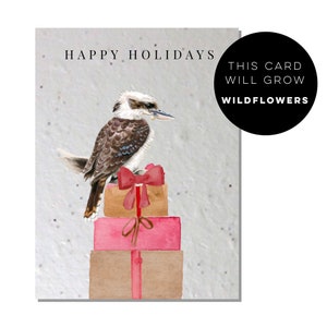 Cartes de Noël à planter | cartes de remerciement|cartes de Noël australiennes en papier graine cartes écologiques cartes de vœux durables carte de vœux A6