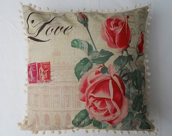 Love pillow cover & pink