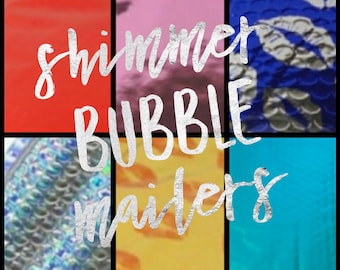 Shimmer Bubble Mailers 6.5" x 9"