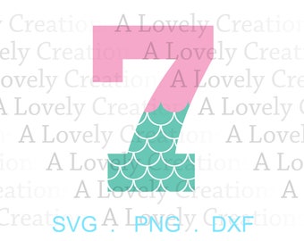 Free Free 103 Mermaid Number 7 Svg SVG PNG EPS DXF File
