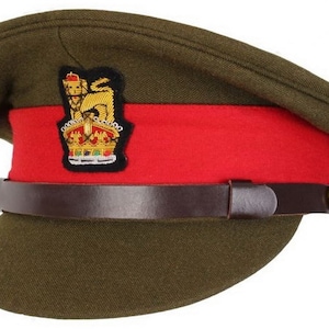 WW2 British Army General Staff Officers Military Peak Hat Reproduction