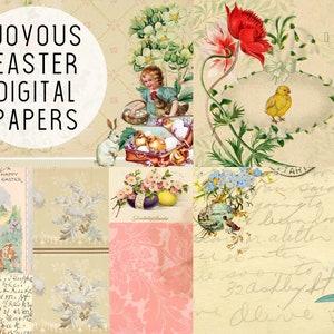 Vintage Easter Journal Papers - Digital Download