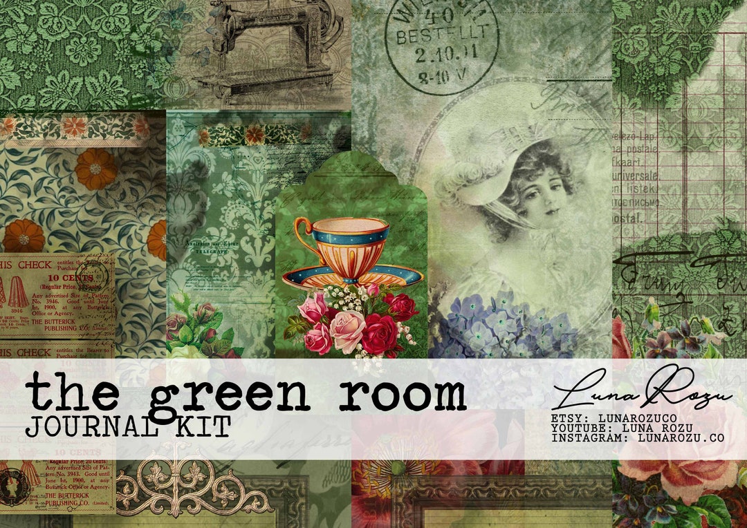 The Green Room - Digital Journal Kit - Etsy