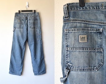 lee dungarees carpenter jeans