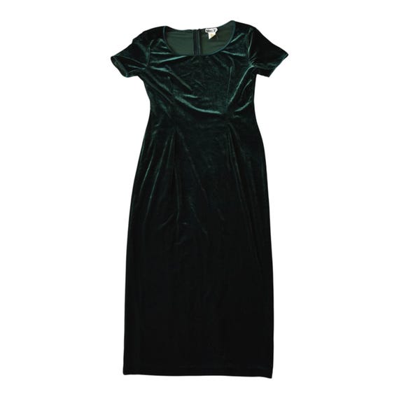 green robbie dress Signature by Robbie B Maxi Dress Floral Ruffle V-Neck Green White Womens 14