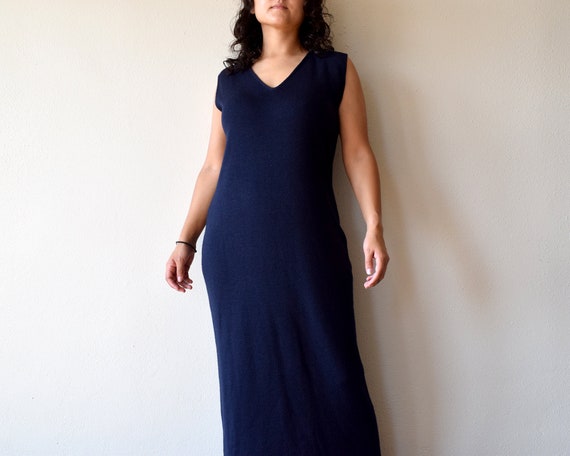 Adrianna Papell Sleeveless Knit Sheath Maxi Dress… - image 1