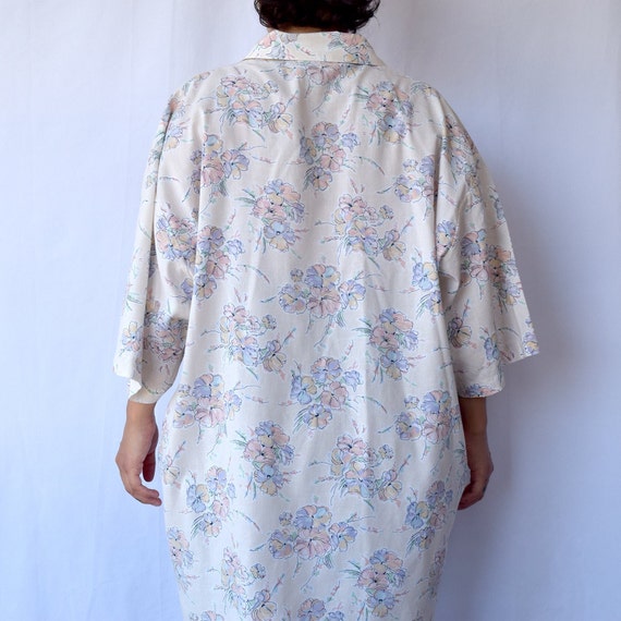 90s pastel floral shirt plus size - image 8