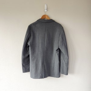 Vintage Gray Wool Blazer in Size 42R Classic Men's Jacket image 7