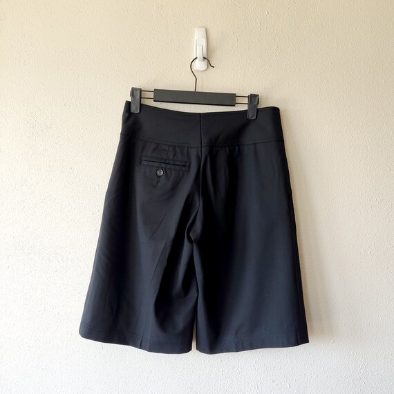 Y2K BCBG Black Knee Length Culottes Shorts - Retr… - image 8