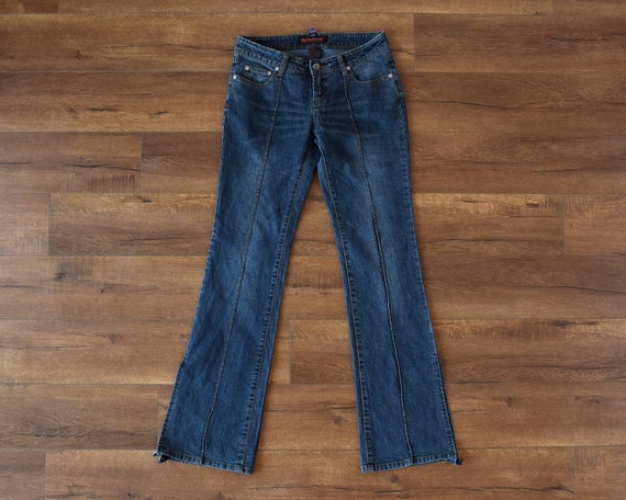 y2k dollhouse low rise jeans vintage flare jeans - image 1