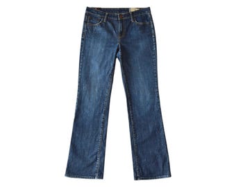 Jeans Gap estilo vintage, corte bota, talla 6R - Denim oscuro estilo Y2K