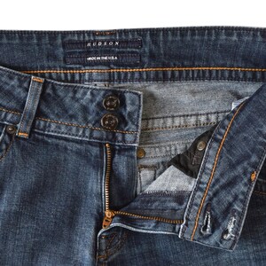 Y2K Hudson Bootcut Jeans Low Rise Flap Pocket Size 30 Made in USA image 3