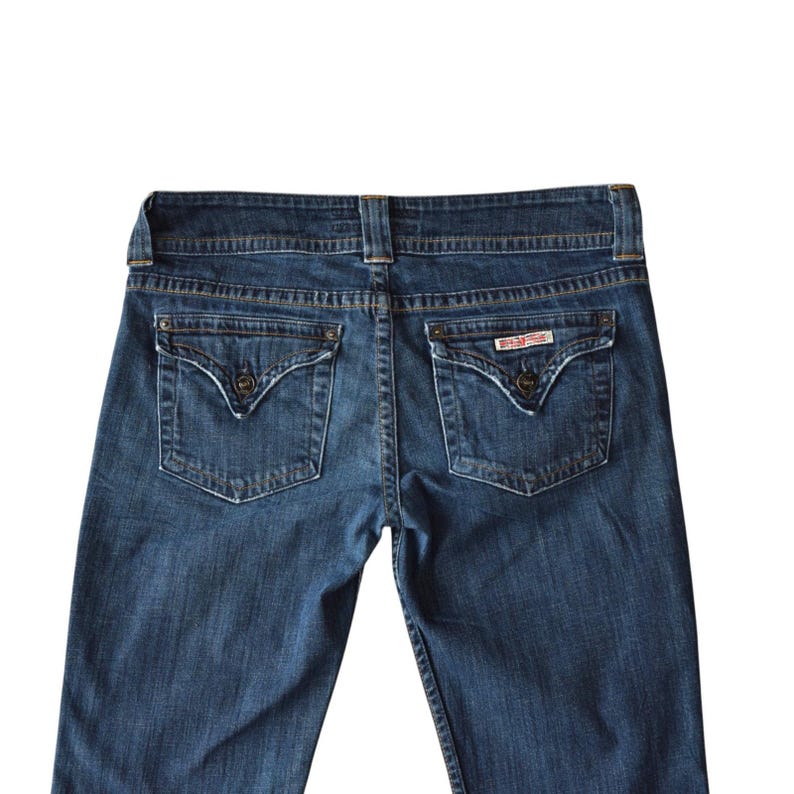 Y2K Hudson Bootcut Jeans Low Rise Flap Pocket Size 30 Made in USA image 5