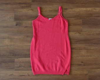 st john sport hot pink wool blend womens sweater dress
