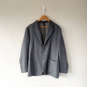 Vintage Gray Wool Blazer in Size 42R Classic Men's Jacket image 1