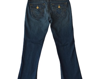 TRUE RELIGION Joey Flare Jeans 28x28: Twisted Inseam