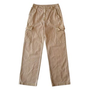 Vintage Y2K Gap Khaki Brown Baggy Cargo Pants Women XS Size 00