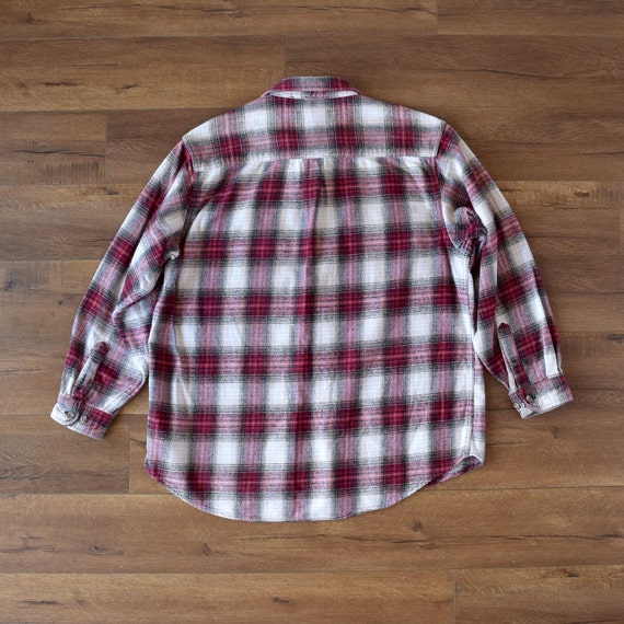 90s grunge tartan plaid flannel shirt shacket - image 4