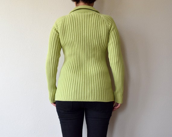 y2k lime green sweater - Gem