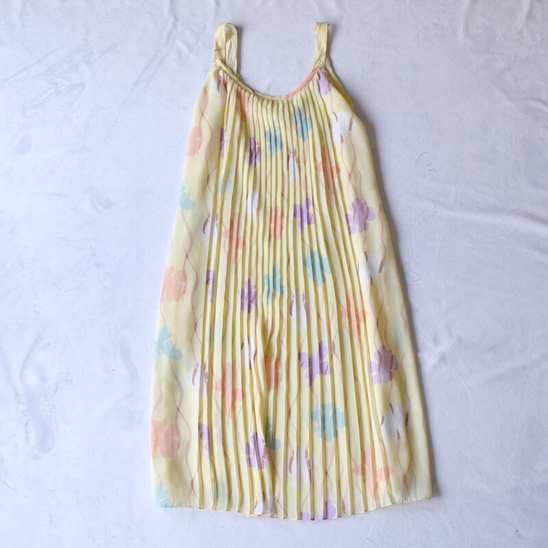 Yellow Chiffon Dress - Etsy