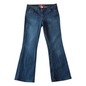 Jean Mossimo Mid-rise Straight Taille 14 Noir - Coupe Droite, Occasion Très Bon état