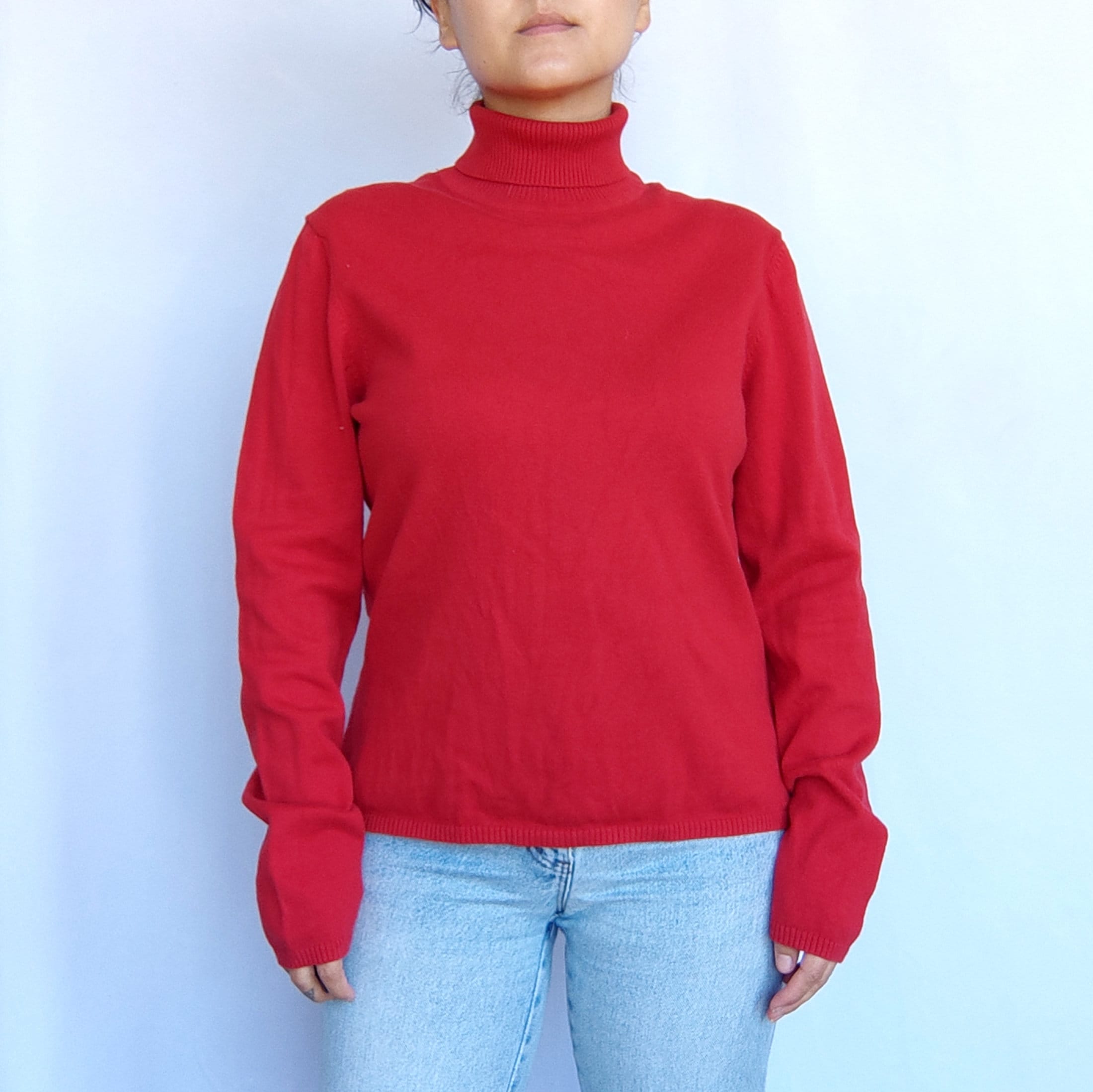 Red store tight turtleneck