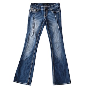 Y2K Ultra Low Rise Boot Cut Jeans - Size 3/4 Vintage Vibe