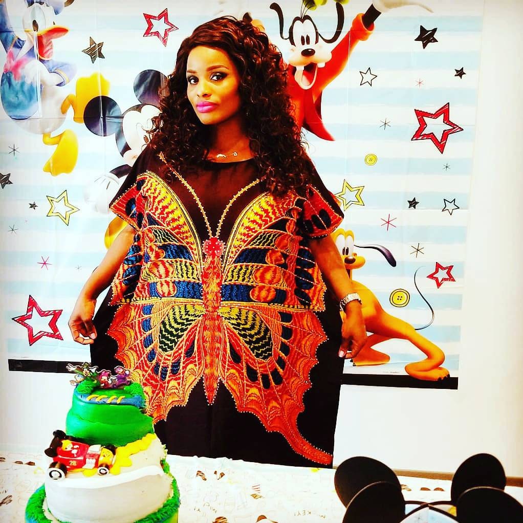 ankara caftan gown