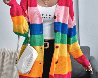 etsy rainbow jumper