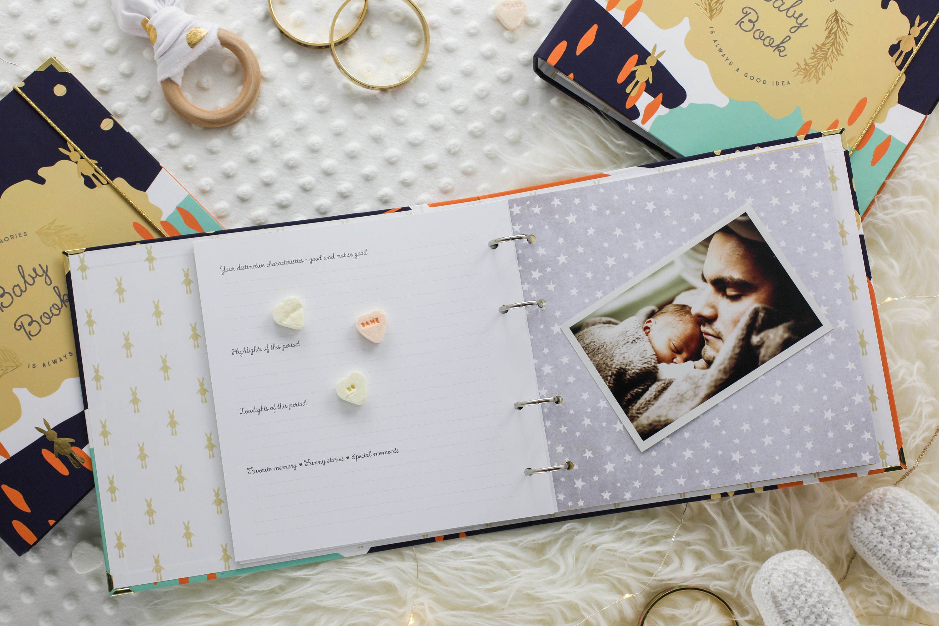 BABY MEMORY BOOK Baby Keepsake Book Binder Memory Book Etsy