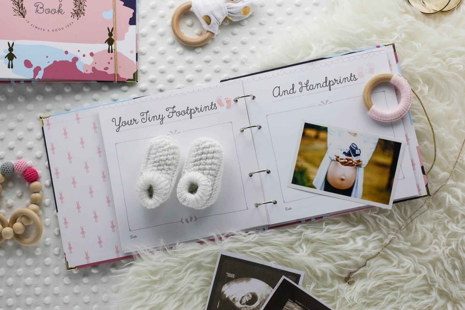 BABY MEMORY BOOK Baby Keepsake Book Binder Memory Book Etsy