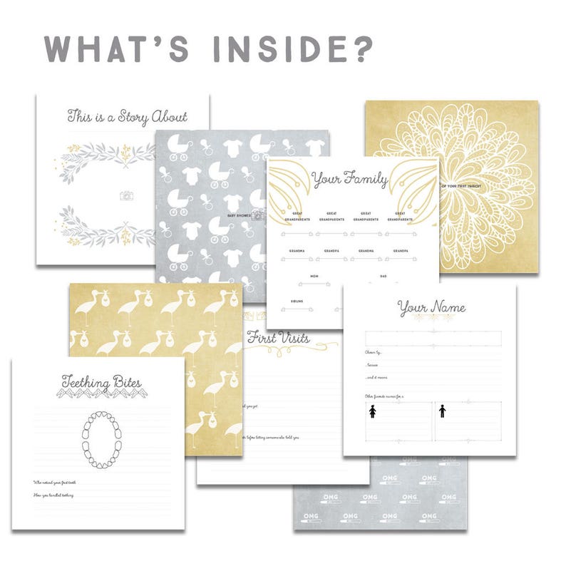 BABY MEMORY BOOK baby keepsake book binder memory book Etsy