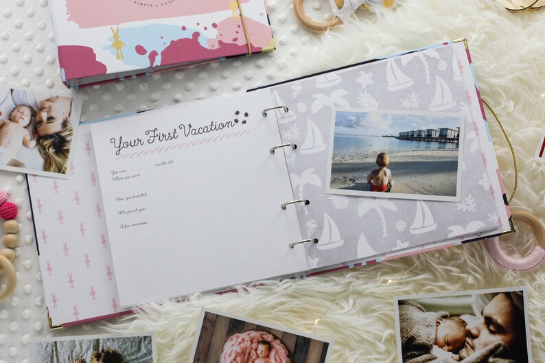 BABY MEMORY BOOK Baby Keepsake Book Binder Memory Book Etsy