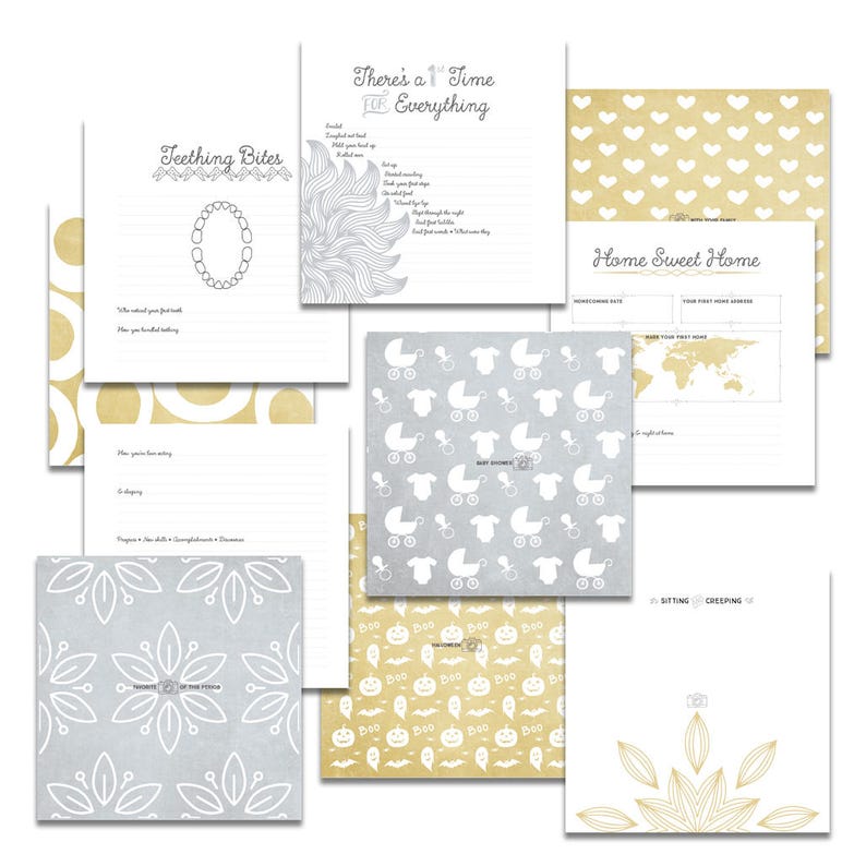 BABY MEMORY BOOK baby keepsake book binder memory book Etsy