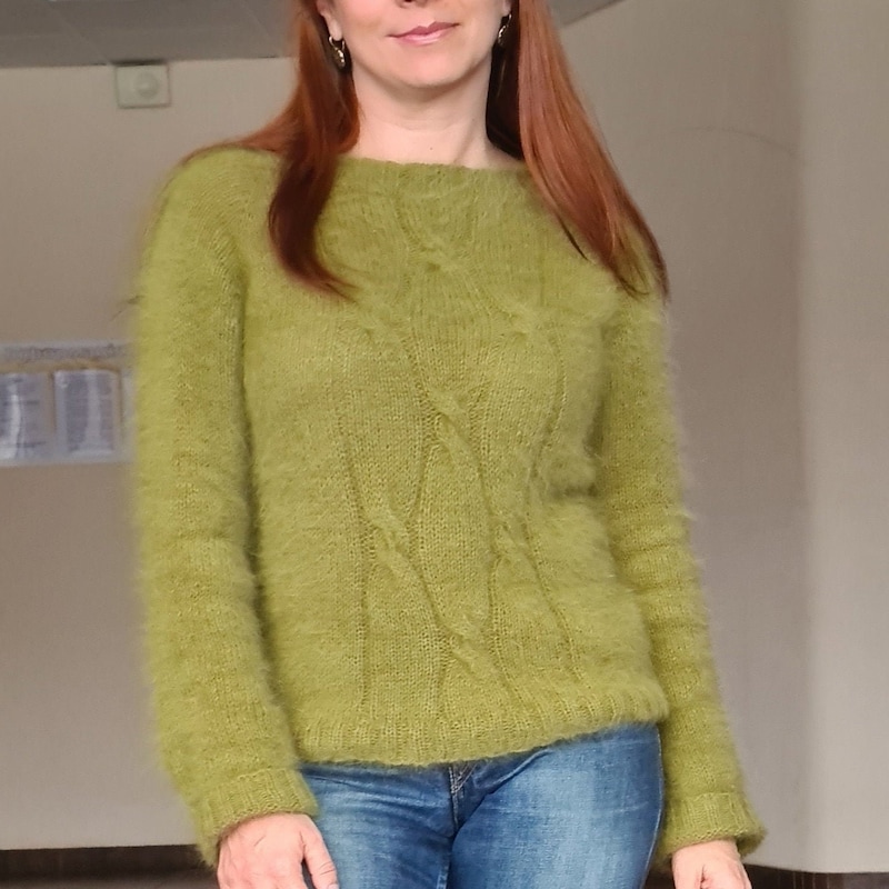 Women's Sweater, Casual Fit | Angora Knit main image 1