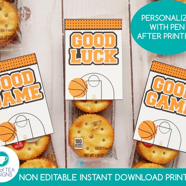 Basketball Treat Tags - Etsy