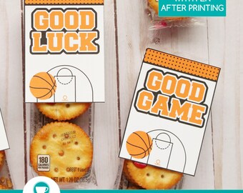 Good Game Basketball Favor Tags | Basketball Printables | Basketball Game Snack Duty Tags | BasketballThank you Tag | INSTANT DOWNLOAD