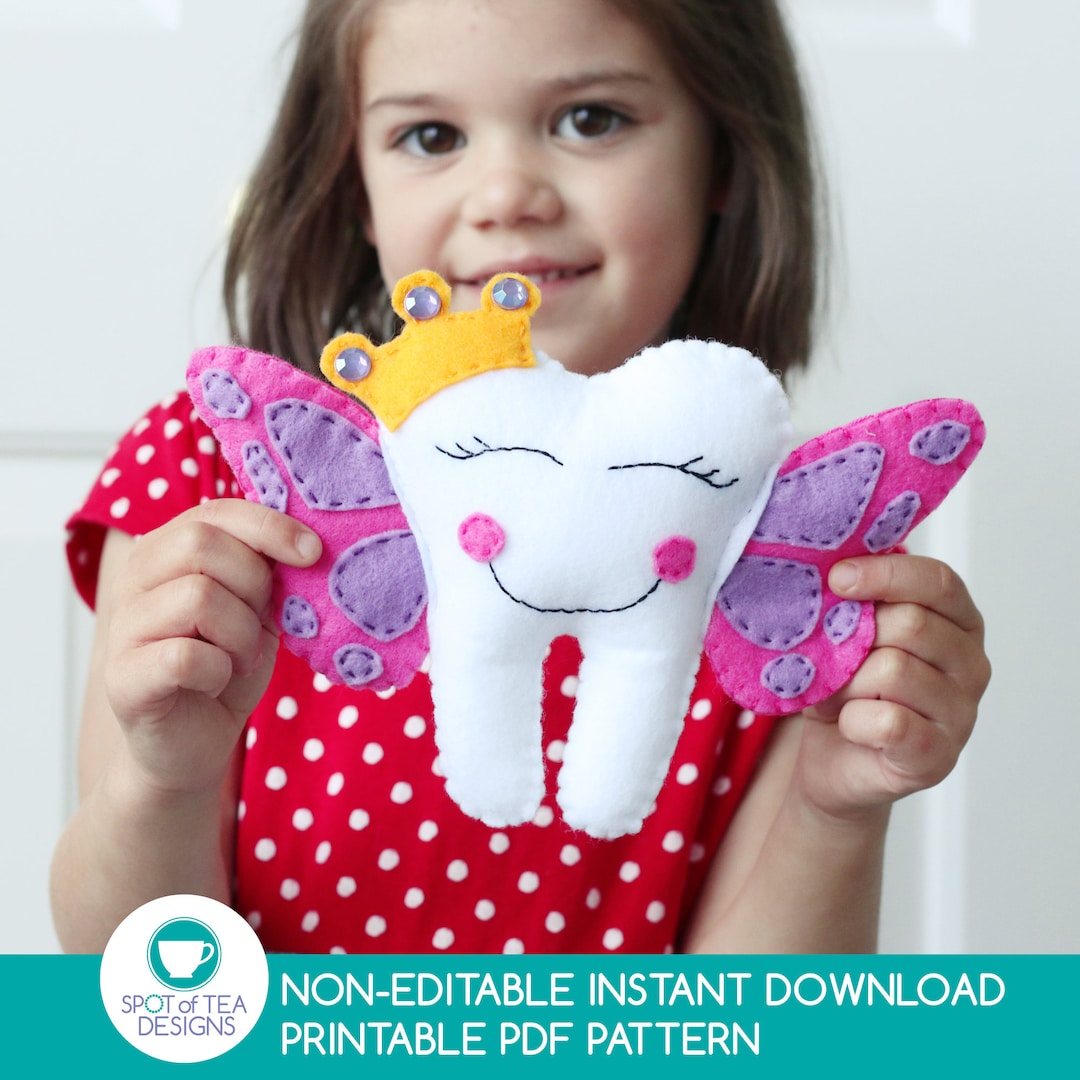 Butterfly Tooth Fairy Pillow PDF Pattern Sewing Pattern Tooth Fairy Pillow Pattern INSTANT