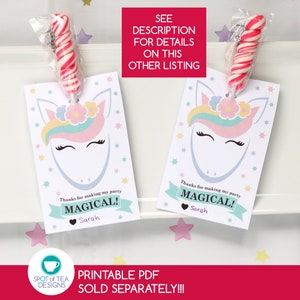 Unicorn Lollipop Holder Svg Cut File | Unicorn Party SVG | Lollipop Svg ...